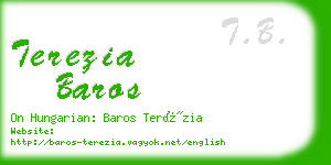 terezia baros business card